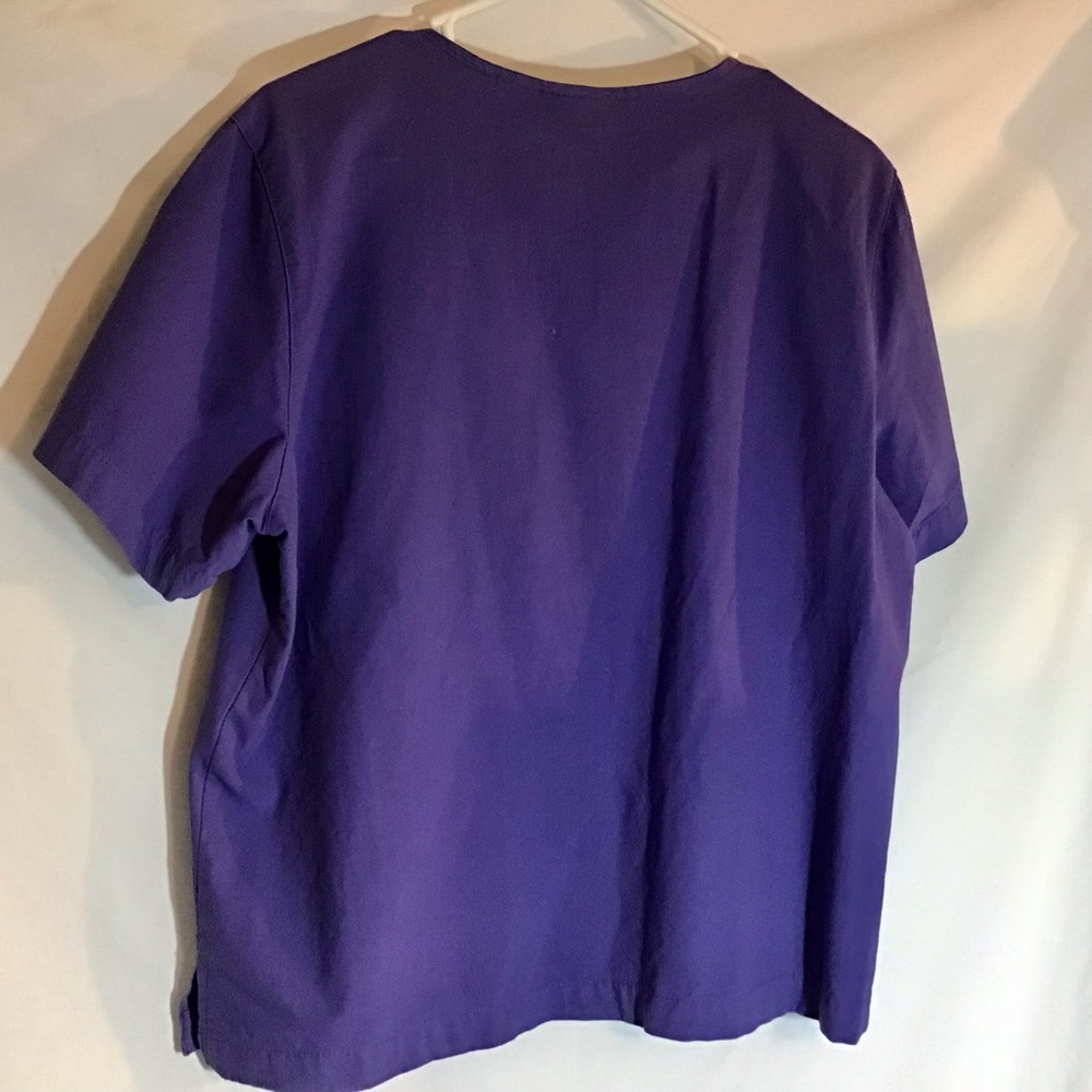 Jane Ashley ss purple cotton embellished top